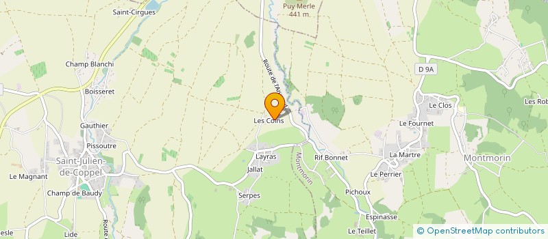 localisation de l'entreprise MONSIEUR LAURENT CHAVAROT  SAINT-JULIEN-DE-COPPEL