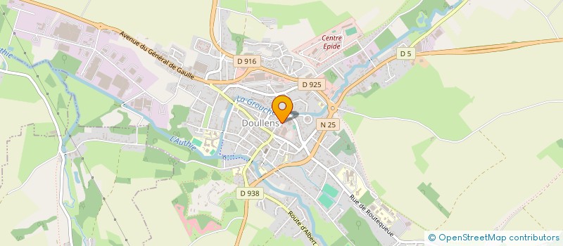 localisation de l'entreprise MONSIEUR LAURENT CHENARD  DOULLENS