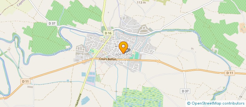 localisation de l'entreprise MONSIEUR LAURENT CHENOZ  CAPESTANG