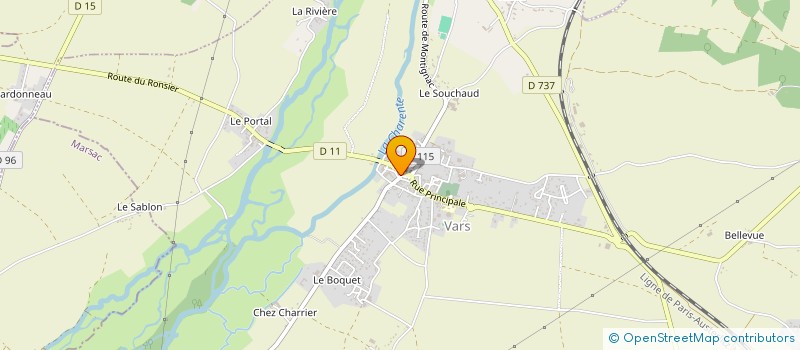 localisation de l'entreprise MONSIEUR LAURENT CHENUDEAU à VARS