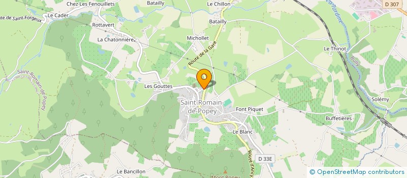 localisation de l'entreprise MONSIEUR LAURENT CHERBONNEL  SAINT-ROMAIN-DE-POPEY