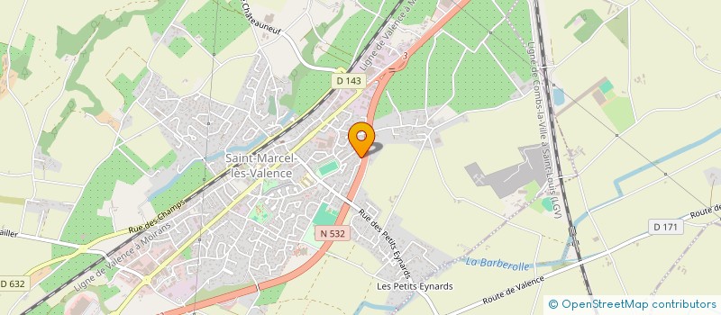 localisation de l'entreprise MONSIEUR LAURENT CHERET  SAINT-MARCEL-LES-VALENCE