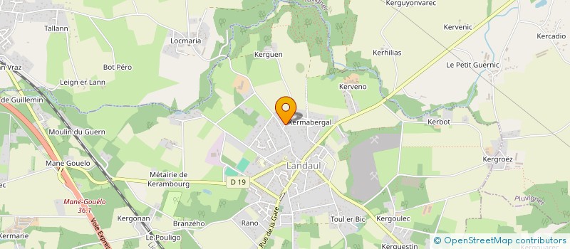 localisation de l'entreprise MONSIEUR LAURENT CHERY à LANDAUL