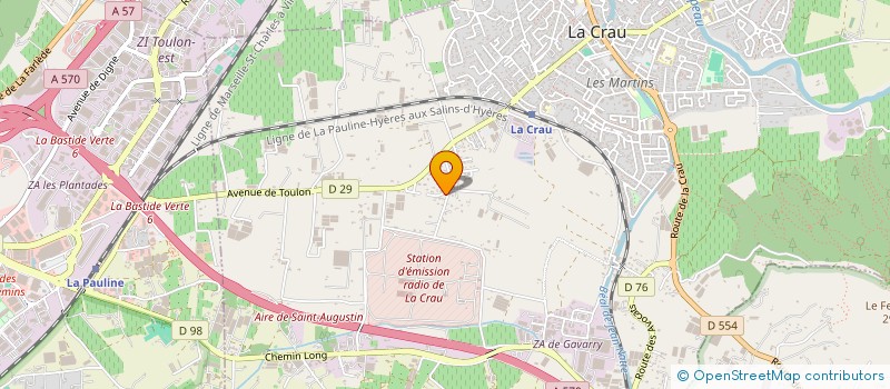 localisation de l'entreprise MONSIEUR LAURENT CHESTA  LA CRAU