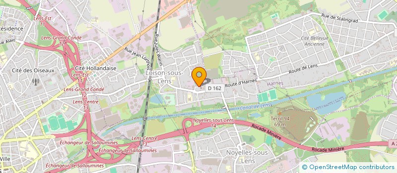 localisation de l'entreprise MONSIEUR LAURENT CHEURLIN  LOISON-SOUS-LENS