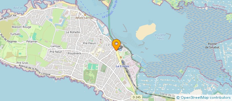 localisation de l'entreprise MONSIEUR LAURENT CHEVALIER  LE CROISIC