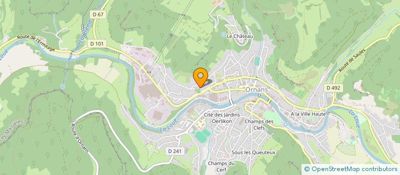 localisation de l'entreprise MONSIEUR LAURENT CHEVASSU  ORNANS