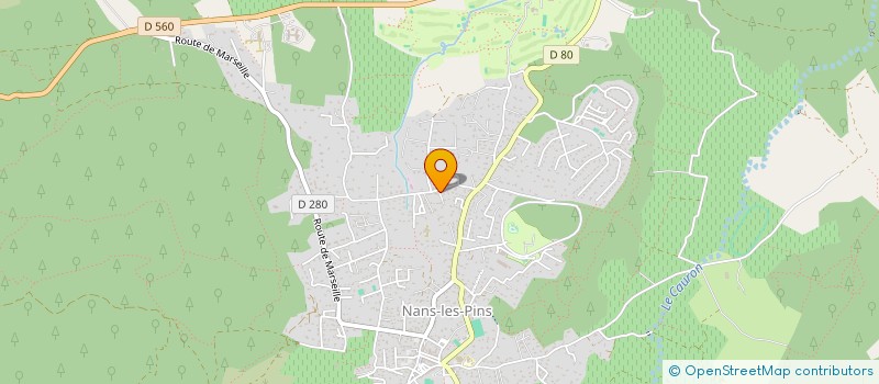 localisation de l'entreprise MONSIEUR LAURENT CHEVEREAU  NANS-LES-PINS
