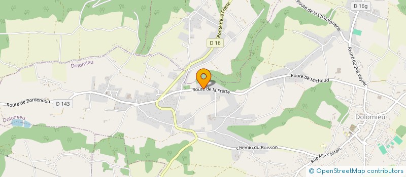 localisation de l'entreprise MONSIEUR LAURENT CHEVREL  DOLOMIEU