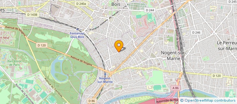 localisation de l'entreprise MONSIEUR LAURENT CHEVRIER  NOGENT-SUR-MARNE