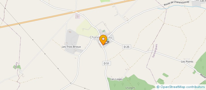 localisation de l'entreprise MONSIEUR LAURENT CHEVRIER-BOUTTET  CHARENTONNAY