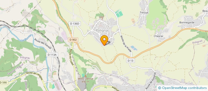 localisation de l'entreprise MONSIEUR LAURENT CHEYMOL  POLIGNAC