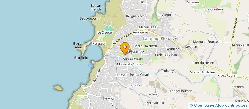 localisation de l'entreprise MONSIEUR LAURENT CHIRIBAS  LAMPAUL-PLOUARZEL
