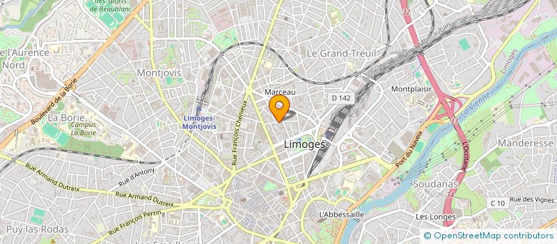 localisation de l'entreprise MONSIEUR LAURENT CHOMEL à LIMOGES