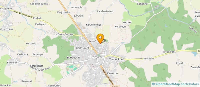 localisation de l'entreprise MONSIEUR LAURENT CHOMETTE  ERDEVEN