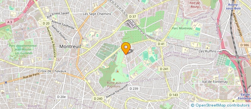 localisation de l'entreprise MONSIEUR LAURENT CHRETIEN à MONTREUIL