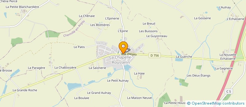 localisation de l'entreprise MONSIEUR LAURENT CHUPIN  CHEMILLE-EN-ANJOU