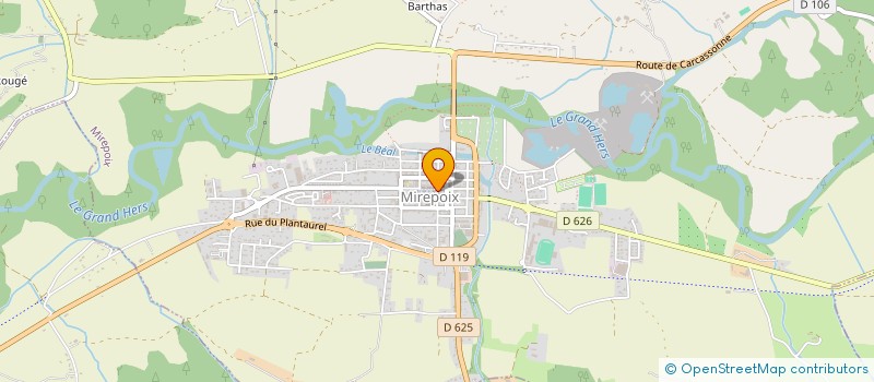 localisation de l'entreprise MONSIEUR LAURENT CIEUTAT à MIREPOIX