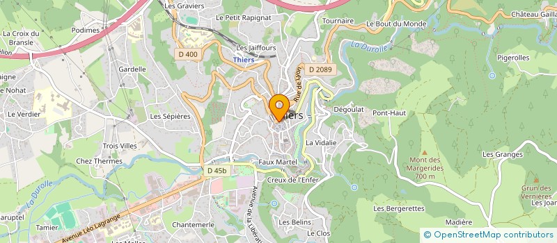 localisation de l'entreprise MONSIEUR LAURENT CLAIR  THIERS