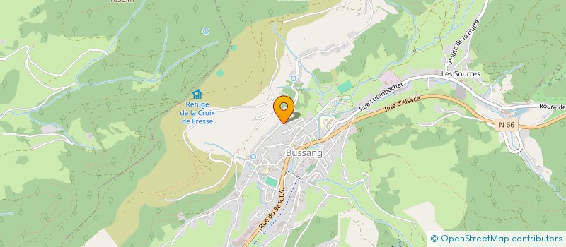 localisation de l'entreprise MONSIEUR LAURENT CLAUDE  BUSSANG