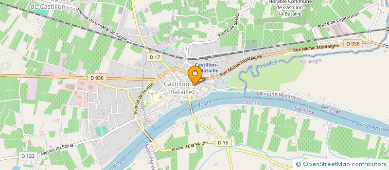 localisation de l'entreprise MONSIEUR LAURENT CLAVEL  CASTILLON-LA-BATAILLE