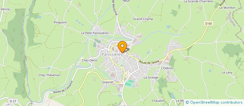 localisation de l'entreprise MONSIEUR LAURENT CLAVIERE  PANISSIERES