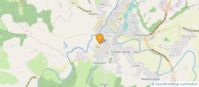 localisation de l'entreprise MONSIEUR LAURENT CLEDON  SAINT-PALAIS