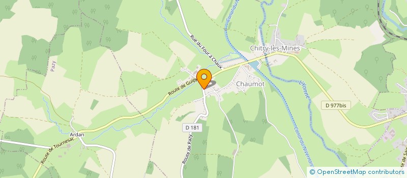 localisation de l'entreprise MONSIEUR LAURENT CLERE à CHAUMOT