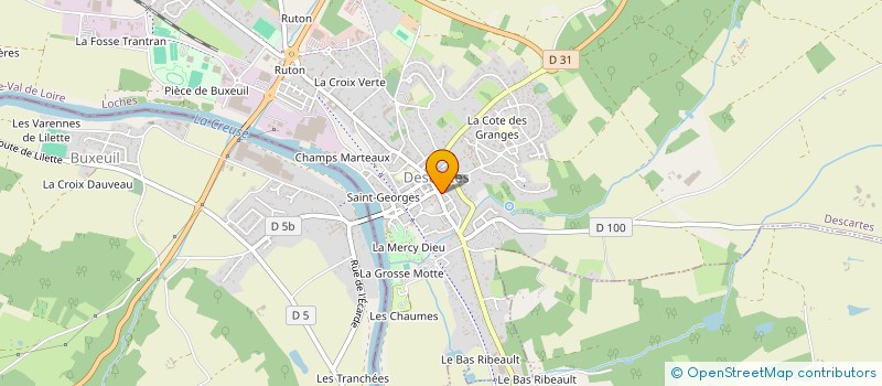 localisation de l'entreprise MONSIEUR LAURENT CLOEREC  DESCARTES