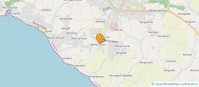 localisation de l'entreprise MONSIEUR LAURENT COLIN  PLOZEVET