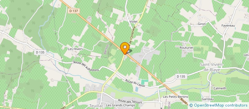 localisation de l'entreprise MONSIEUR LAURENT COLLET à TEUILLAC