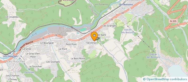 localisation de l'entreprise MONSIEUR LAURENT COLLIGNON  LES HOUCHES