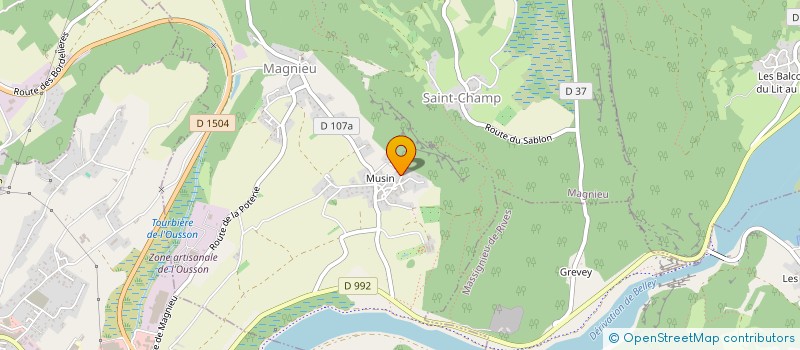 localisation de l'entreprise MONSIEUR LAURENT COLLIGNON  MAGNIEU