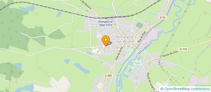 localisation de l'entreprise MONSIEUR LAURENT COLLIN à DOMPIERRE-SUR-BESBRE