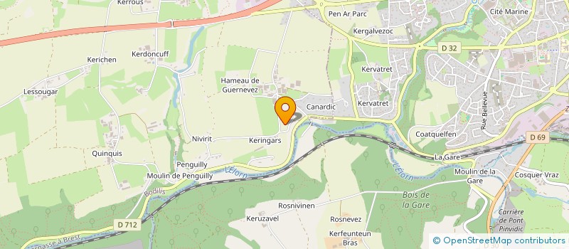 localisation de l'entreprise MONSIEUR LAURENT COLLIOU  BODILIS