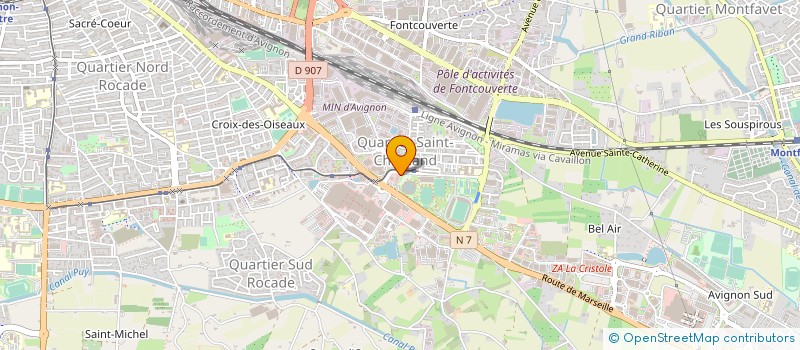 localisation de l'entreprise MONSIEUR LAURENT COMERMAN  AVIGNON