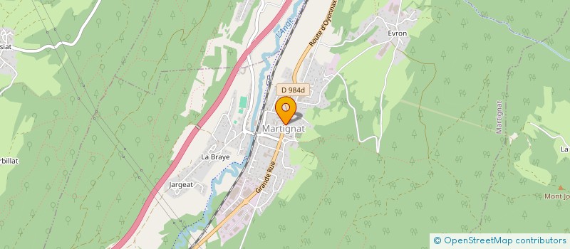 localisation de l'entreprise MONSIEUR LAURENT COMTE à MARTIGNAT