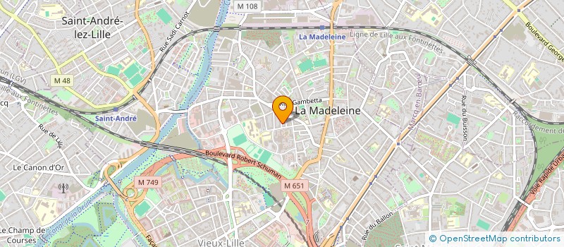 localisation de l'entreprise MONSIEUR LAURENT CONTANT  LA MADELEINE
