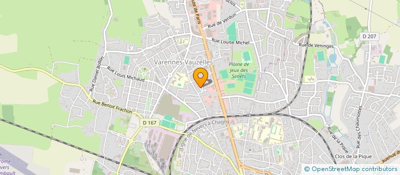 localisation de l'entreprise MONSIEUR LAURENT CONTE  VARENNES-VAUZELLES