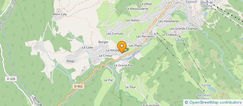 localisation de l'entreprise MONSIEUR LAURENT COPPEL à LES GETS