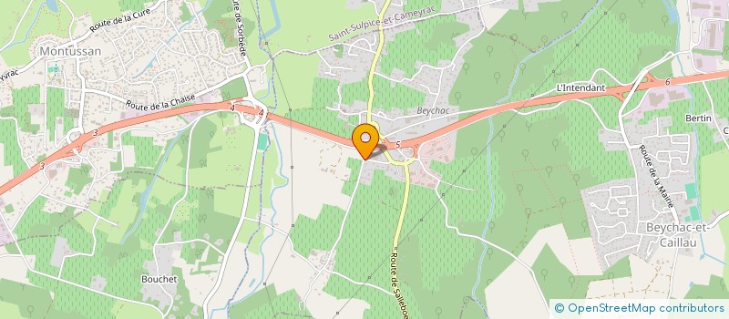 localisation de l'entreprise MONSIEUR LAURENT COQUEBERT DE NEUVILLE  BEYCHAC-ET-CAILLAU