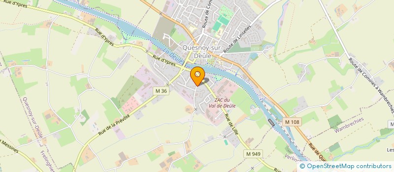 localisation de l'entreprise MONSIEUR LAURENT CORNU à QUESNOY-SUR-DEULE