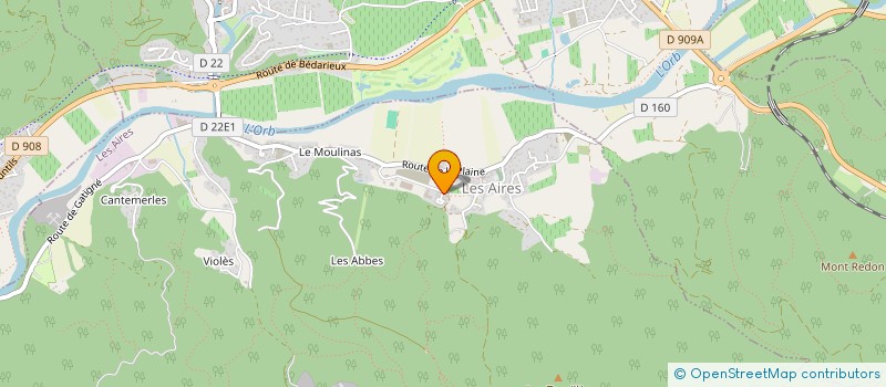 localisation de l'entreprise MONSIEUR LAURENT COROIR  LE POUJOL-SUR-ORB