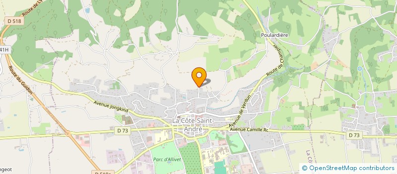 localisation de l'entreprise MONSIEUR LAURENT COROLLER  LA COTE-SAINT-ANDRE