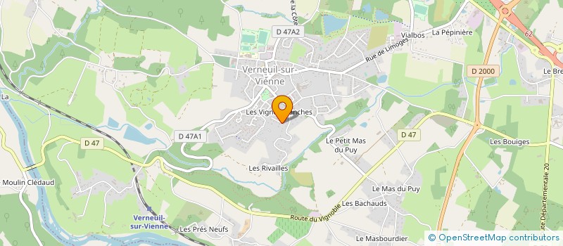 localisation de l'entreprise MONSIEUR LAURENT CORREGE à VERNEUIL-SUR-VIENNE