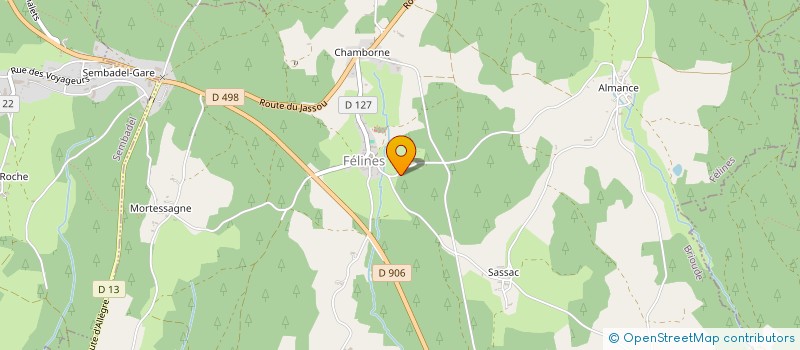 localisation de l'entreprise MONSIEUR LAURENT COSTON  FELINES