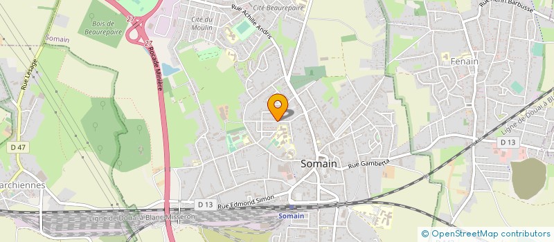 localisation de l'entreprise MONSIEUR LAURENT COTELLE  SOMAIN