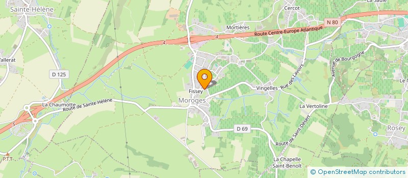 localisation de l'entreprise MONSIEUR LAURENT COTTENCEAU  BUXY