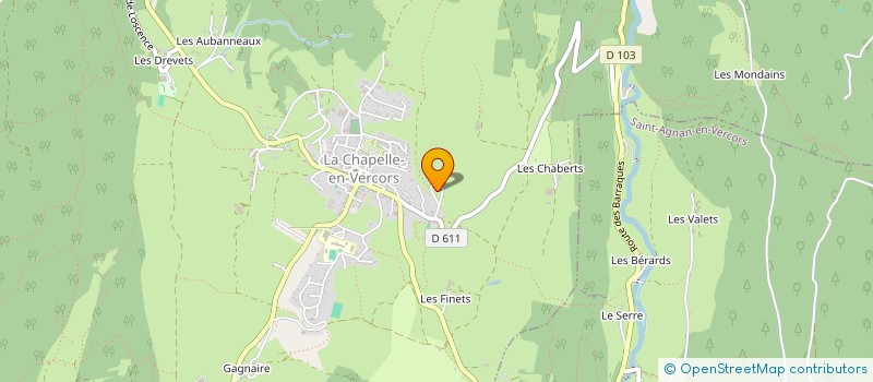 localisation de l'entreprise MONSIEUR LAURENT COTTO  SAINT-AGNAN-EN-VERCORS