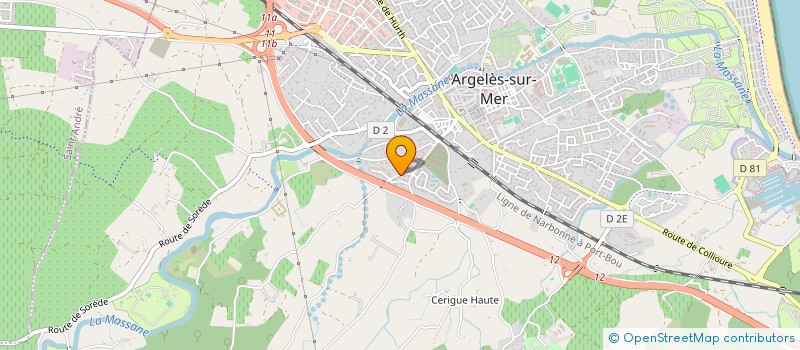 localisation de l'entreprise MONSIEUR LAURENT COUANARD à ARGELES-SUR-MER